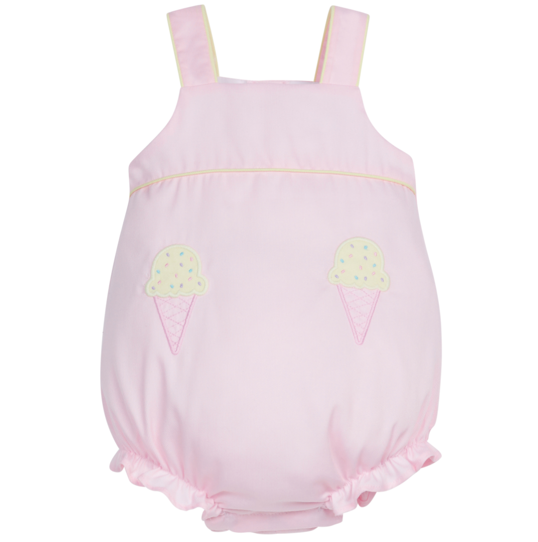 LuLu BeBe Girls GiGi Mint Green Smocked Ice Cream Cones Bubble main image 1