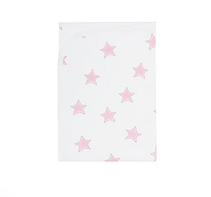 Pink Stars Print Blanket