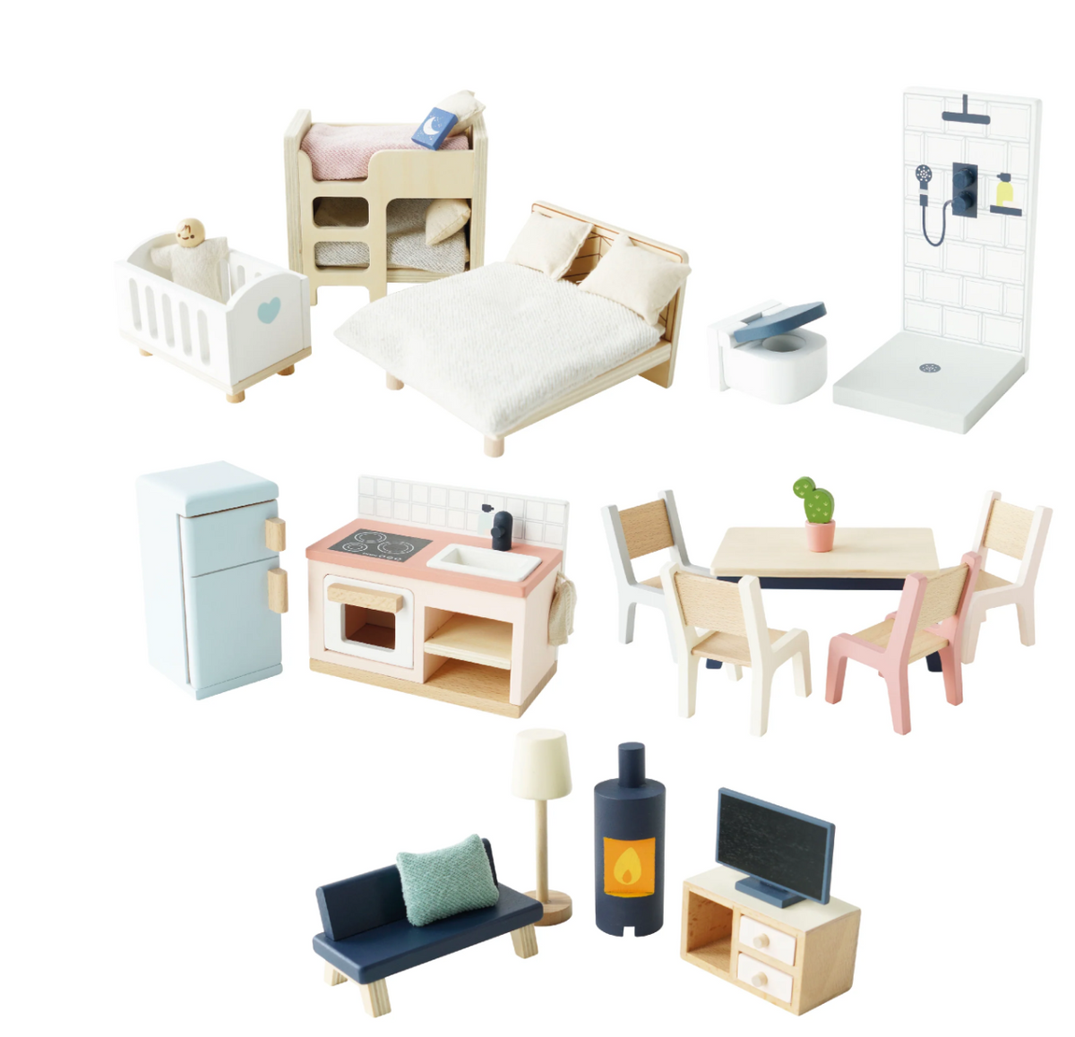 ❤ドールハウス Complete Dolls house Furniture Set – 1Z 2Z 3Z Baby & Toddler Boutique