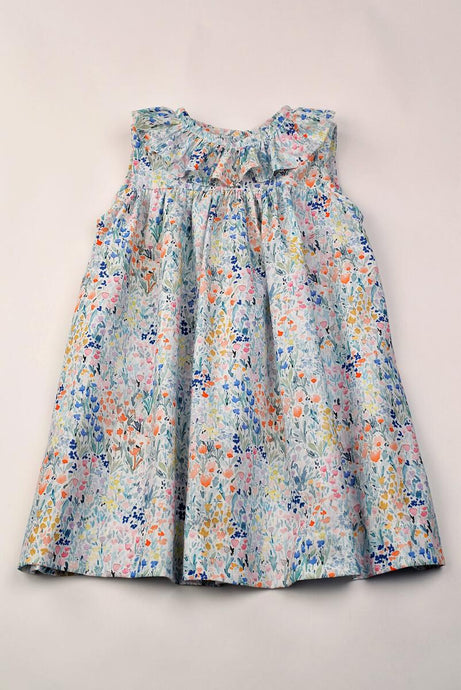 Garden Floral Ruffle Float Dress