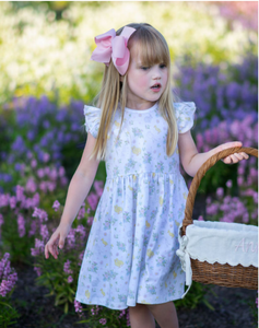 Easter Floral Girl's Dress Pima Cotton
