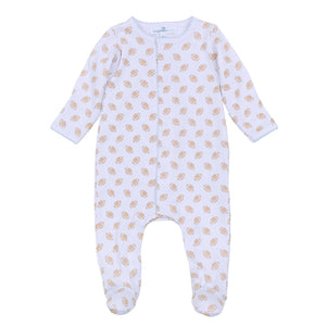 Touchdown Cutie Print Zip Footie