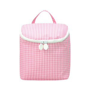 Take Away Insulated Lunch Bag in Pink Gingham