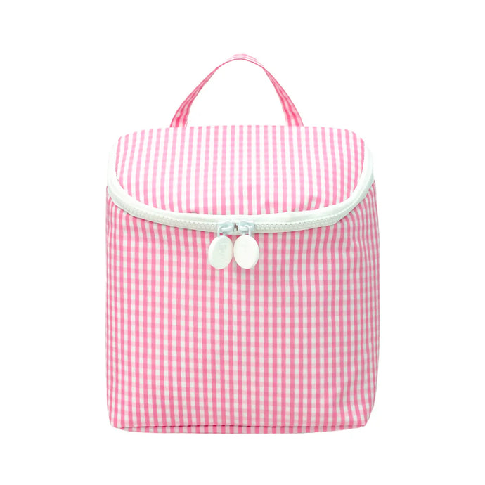 Take Away Insulated Lunch Bag in Pink Gingham