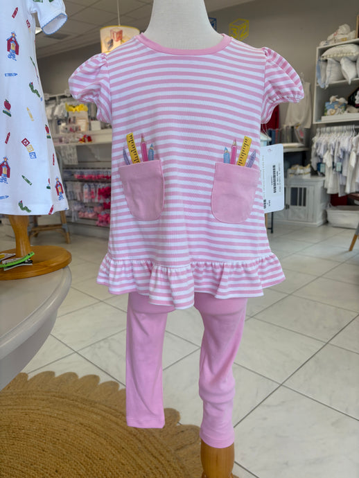 Pink Pencil Legging Set