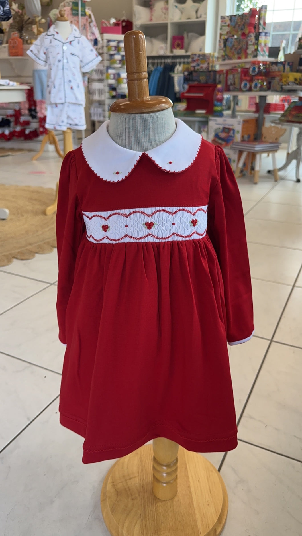 Cora and Cooper - Smock Collared L/S Dress Set