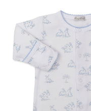 Springtime Bunny Fun Snap Footie in Blue