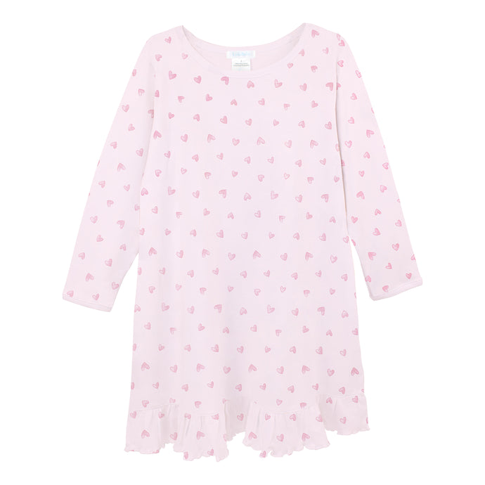 Festive Hearts Pink Nightgown