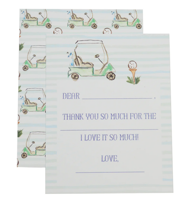 Golf Children's Thank you Notecards