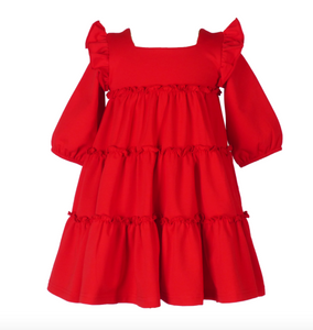Ariel Dress- Red Knit