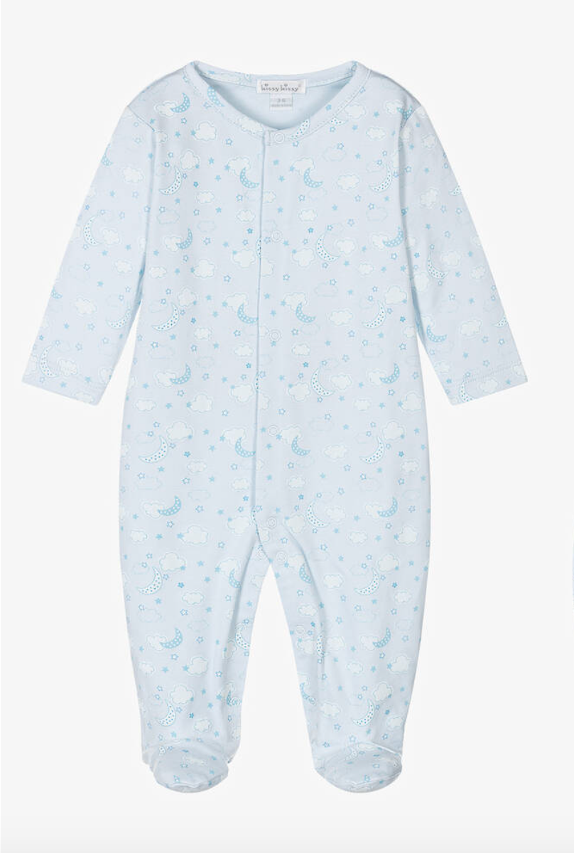 Light Blue Footie In Night Clouds