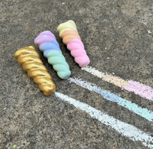 Rainbow Unicorn Horns Handmade Sidewalk Chalk