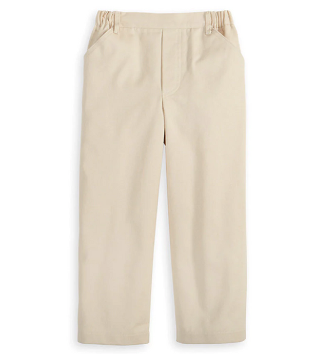 Twill Faux Zip In Stone
