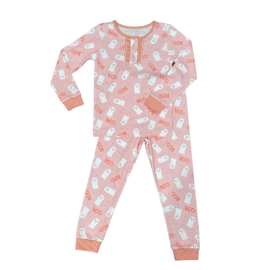 Ghost Two Piece Pima Jammies Girl