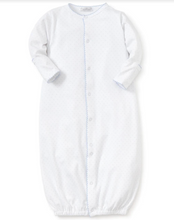 Kissy Dots Print Converter Gown - wht/ltblue