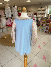 Ellie Pink & Blue Floral Coord Apron Dress