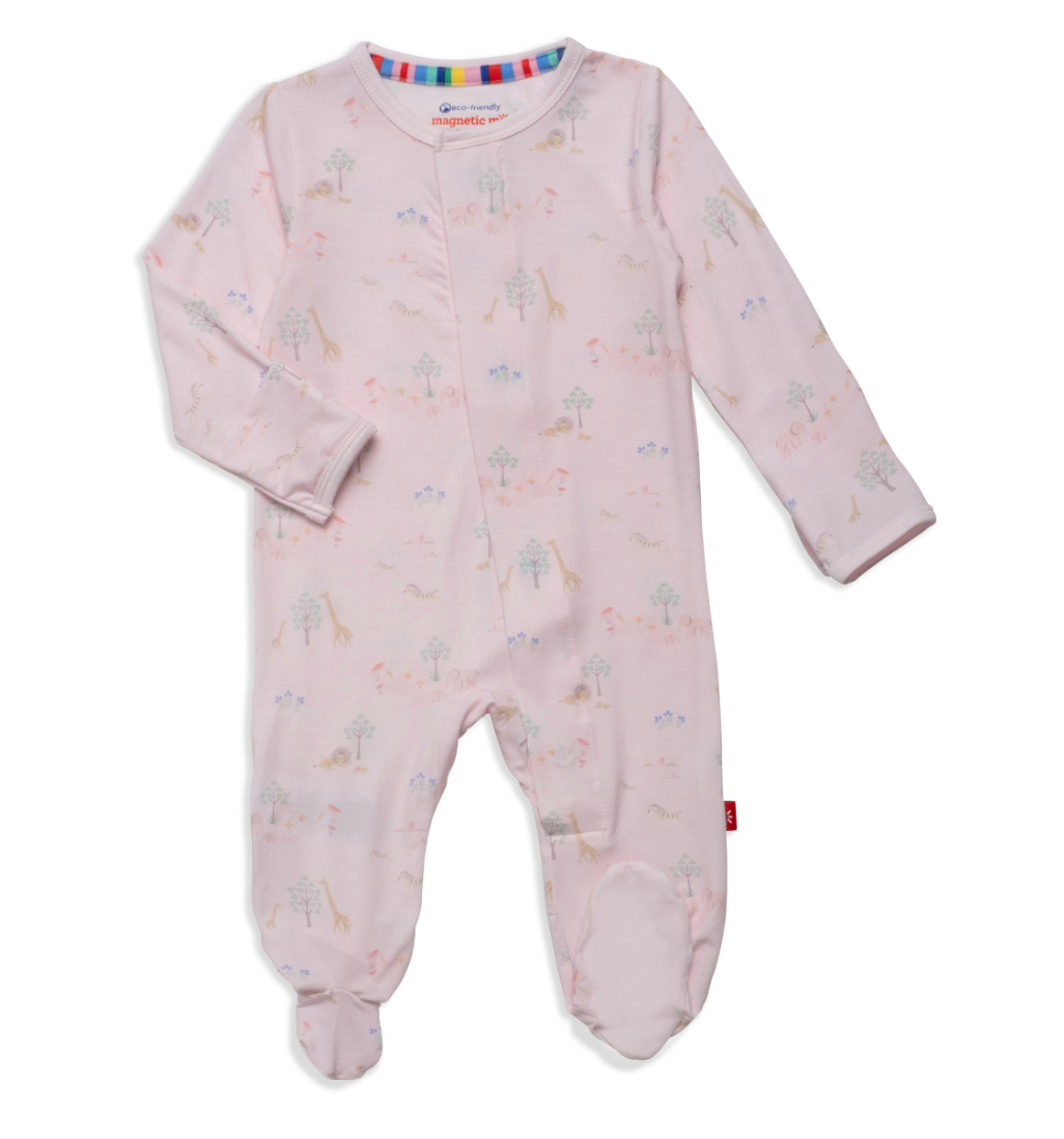 Pink Serene Safari Magnetic Footie