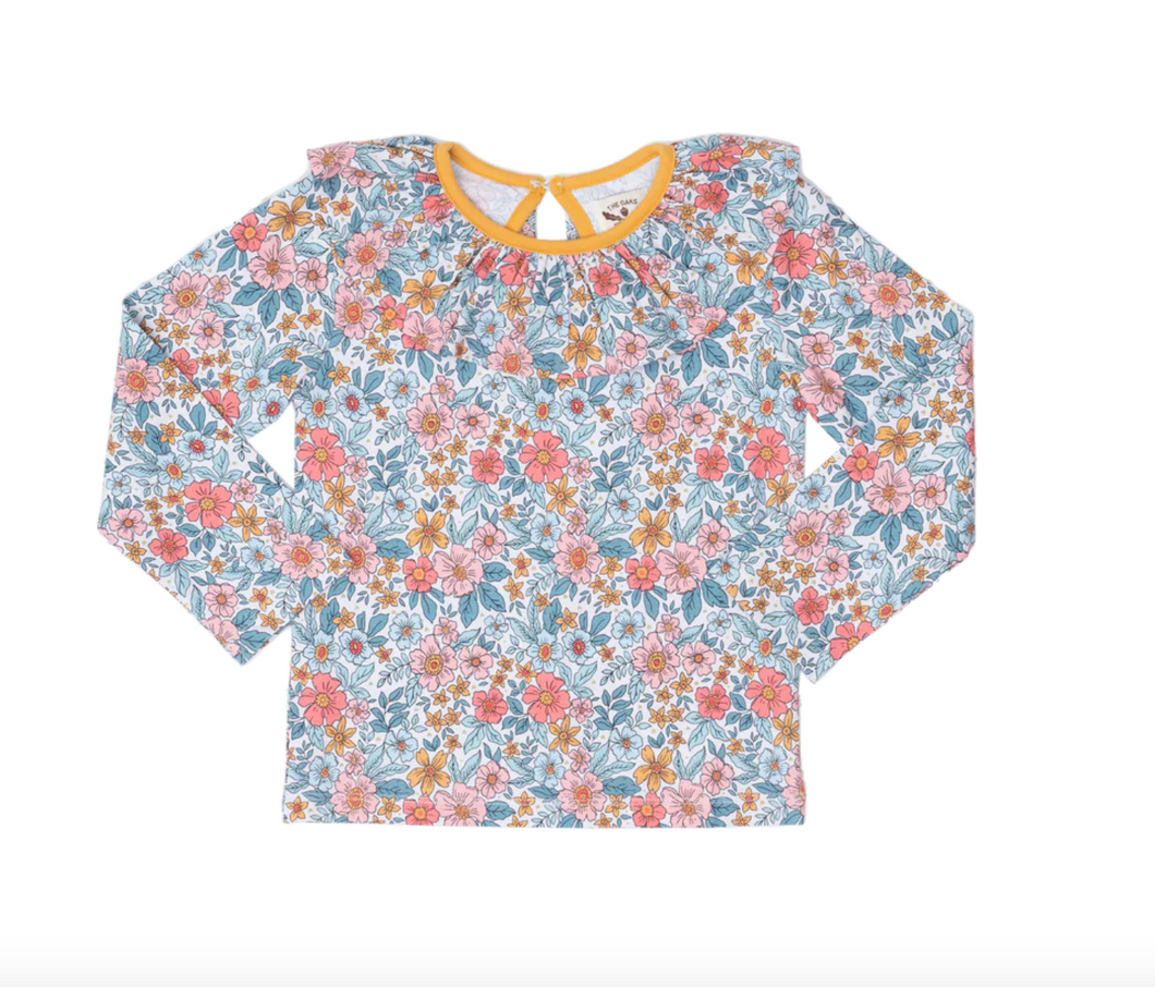 Sienna Floral Ruffle Collar Shirt