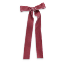 Large Velvet Long Tail Bow- 8 inches