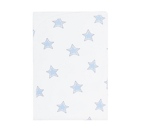 Blue Stars Print Blanket