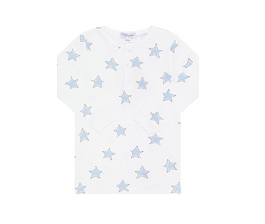 Blue Stars Print 2pc Pajama Set