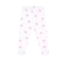 Pink Stars Print 2pc Pajama Set