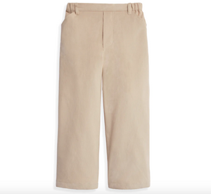 Corduroy Faux Zip Pant In Oyster