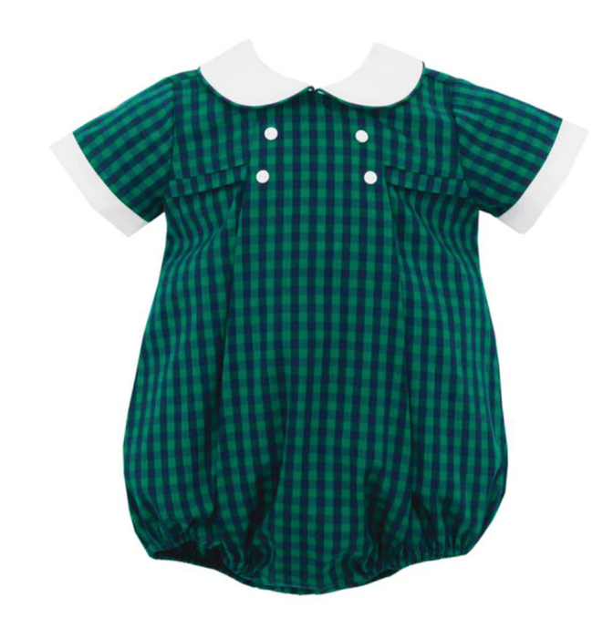 Grayson Blue And Green Checked Bubble