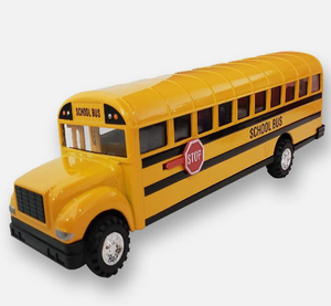 8.5" Light and Sound Diecast Pullback School Bus