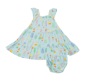 Fruit Dream Popsicles Twirly Sundress & Diapers Cover