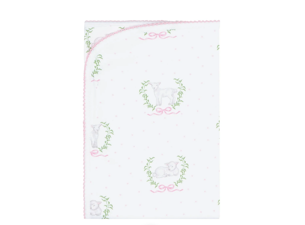 Lamb Print Blanket