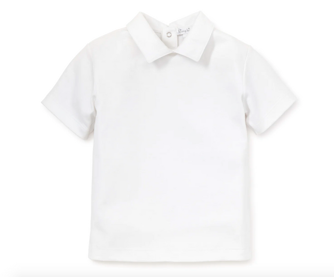 Basic Short Sleeve Shirt with Collar