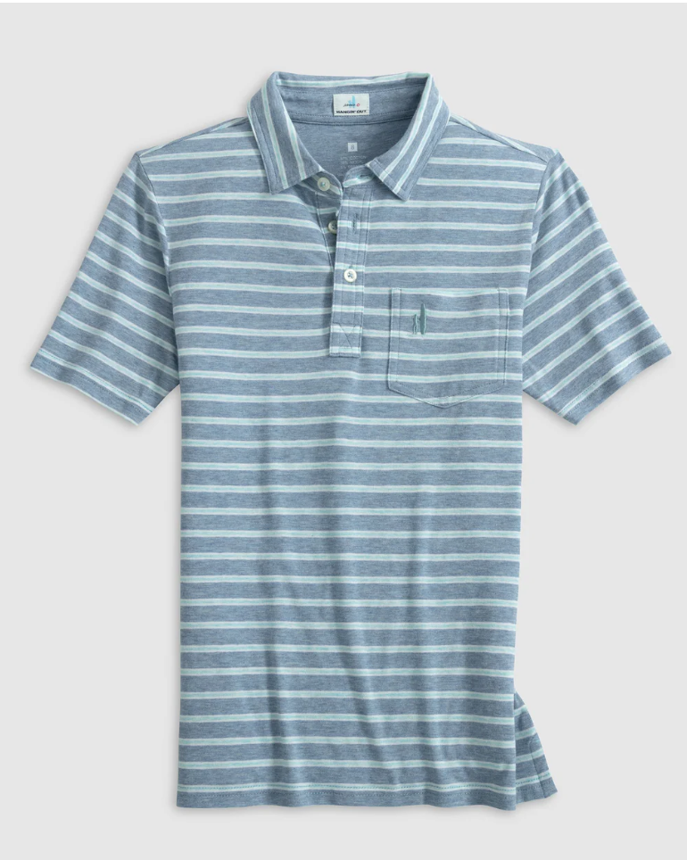 Matthis Coastal Stripe Polo Shirt