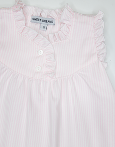 Pink/White Stripes Nightgown