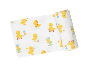 Vintage Ducklings Swaddle Blanket