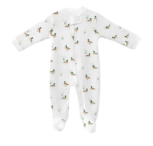 Mallard Ducks Zipper Footie