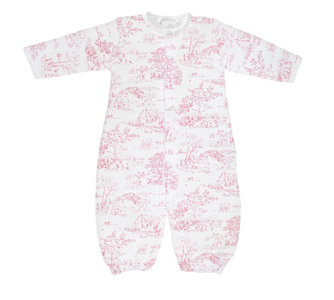 Toile De Jouy Pink Converter Gown