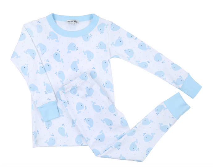 Sweet Whales Long Pajamas LB