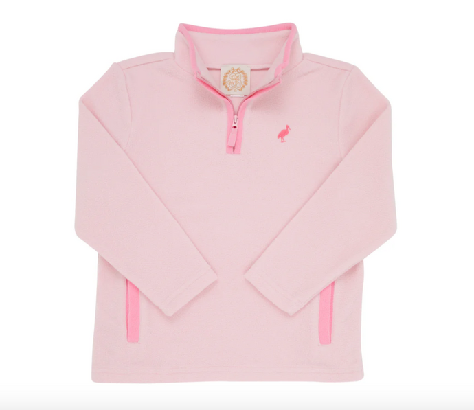 Hayword Half Zip Fleece in Hamptons Hot Pink and Palm Beach Pink