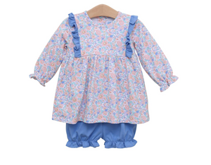 Frankie Floral Ruffle Bloomer Set