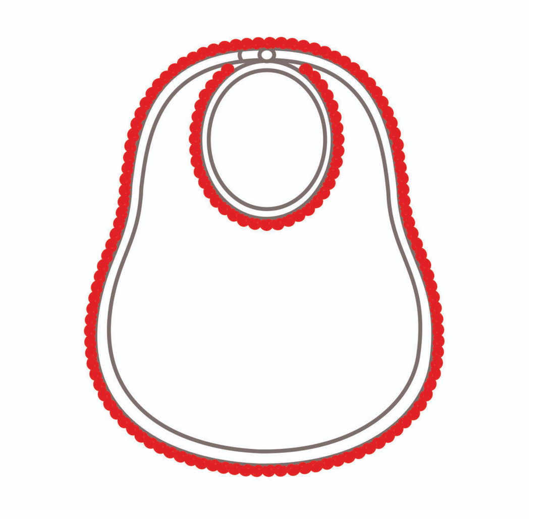 Holiday Baby Joy Red Bib