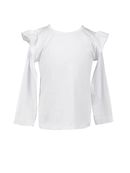 Long Sleeve Flutter Sleeve Shirt