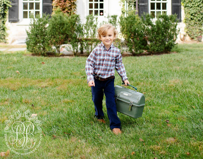 Sheffield Pant- Nantucket Navy Corduroy w/ Nantucket Navy Stork