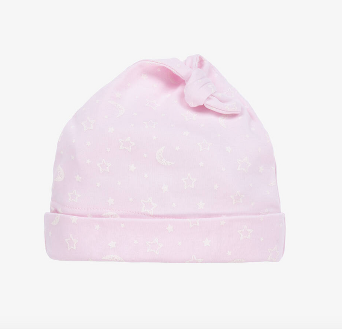 Crescent Moon Light Pink Hat Prt