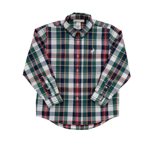 Dean's List Dress Shirt- Field Park Plaid/Keeneland Khaki