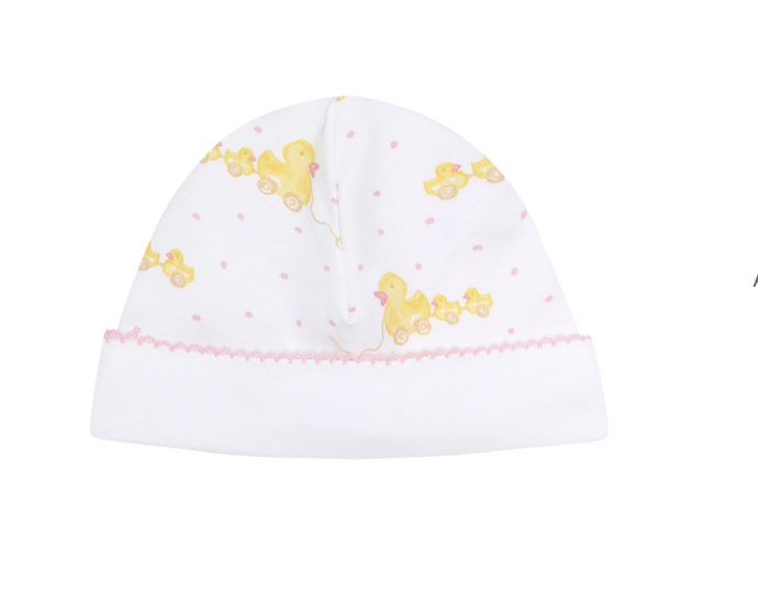 Pink Ducks Print Hat