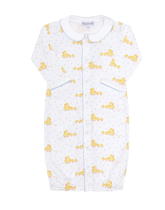 Blue Ducks Print Converter Gown