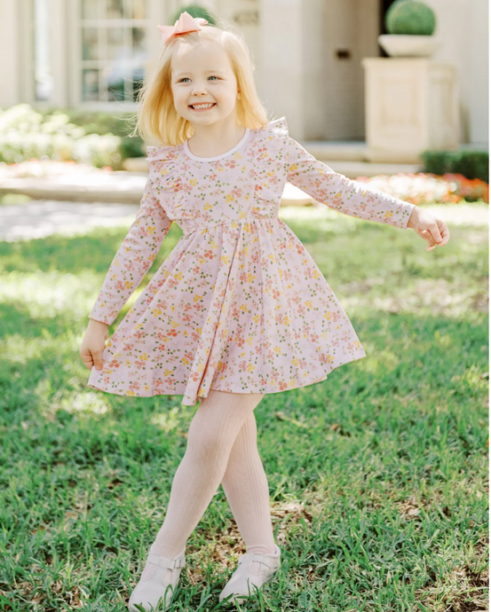 Betty Floral L/S Twirl Dress