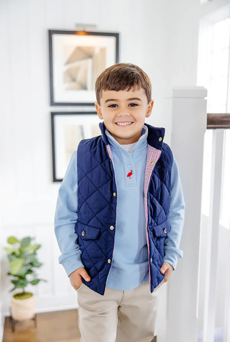 Vaughn Vest- Nantucket Navy