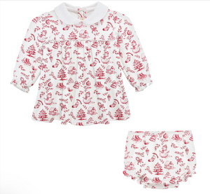 christmas toile dress NURSING COLLECTION: All In The Air Red Toile Dress Shop the Mint
